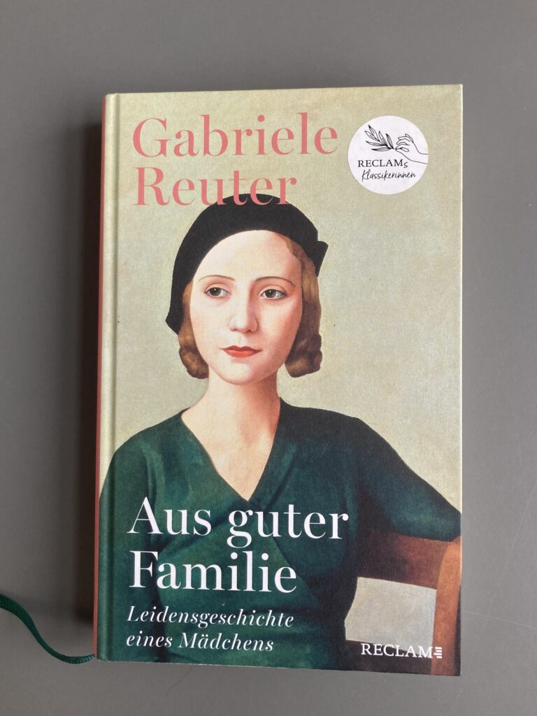 Foto af Gabriele Reuters roman »Aus guter Familie«, forsidebillede