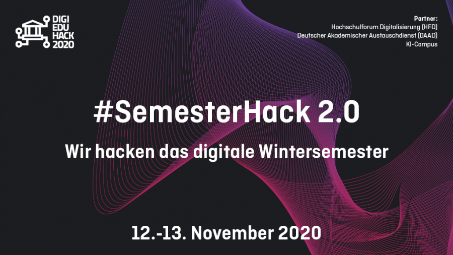 Semesterhack 2.0 - wir hacken das digitale Wintersemester am 12-13 November